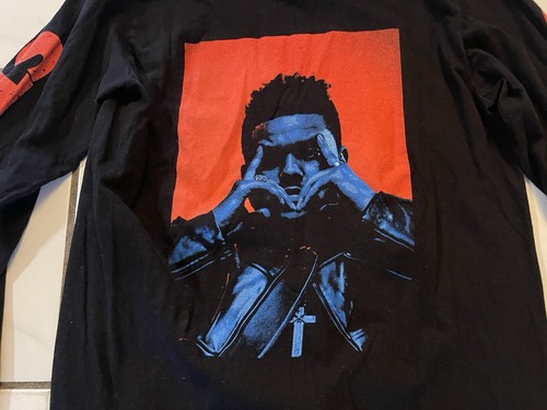 The Weeknd T-shirt Starboy Size Small Long Sleeve Black XO - Picture 2 of 7