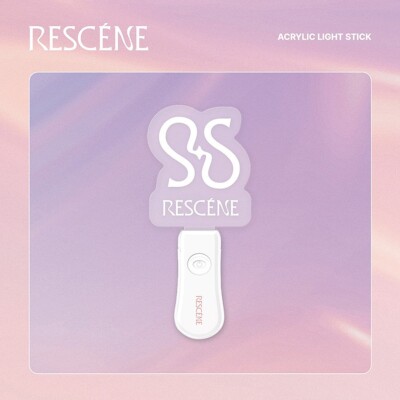 RESCENE OFFICIAL ACRYLIC LIGHT STICK w FANLIGHT MD GOODS K-POP SEALED