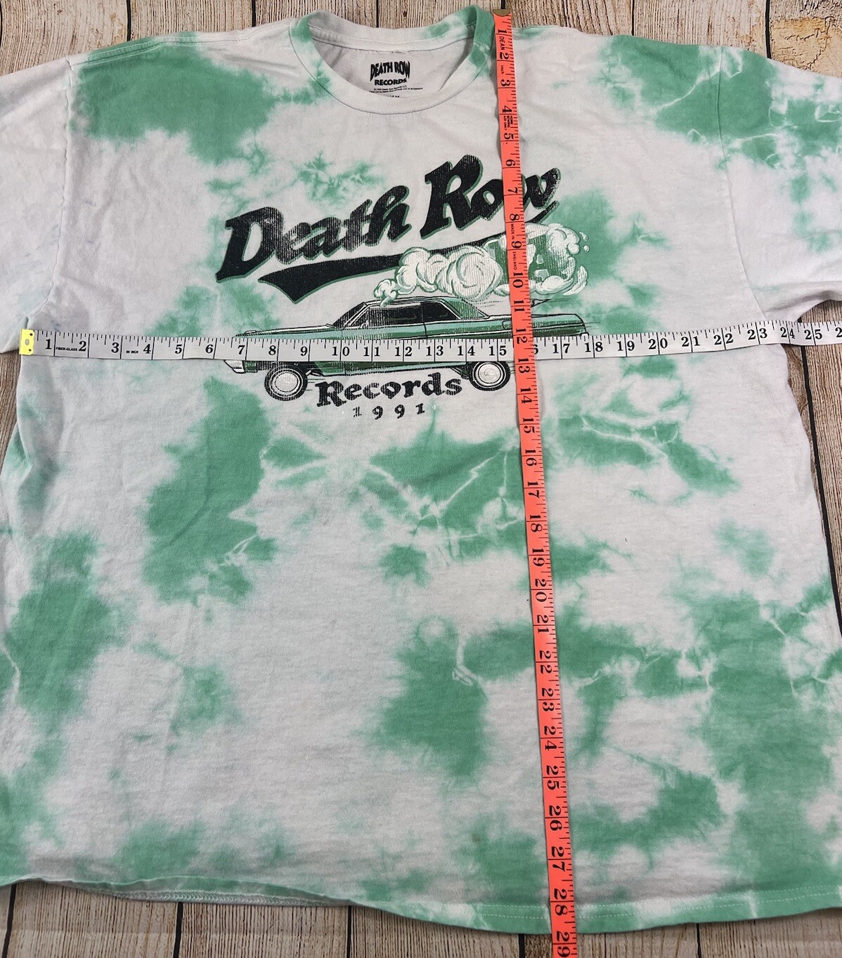 FILA Maglietta Death Row Records Musica 2022 Tie Dye Verde Bianco
