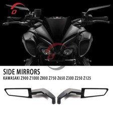 Mirrors Stealth Winglets Rotate Adjustable For Kawasaki Z900 Z1000 Z800 Z750