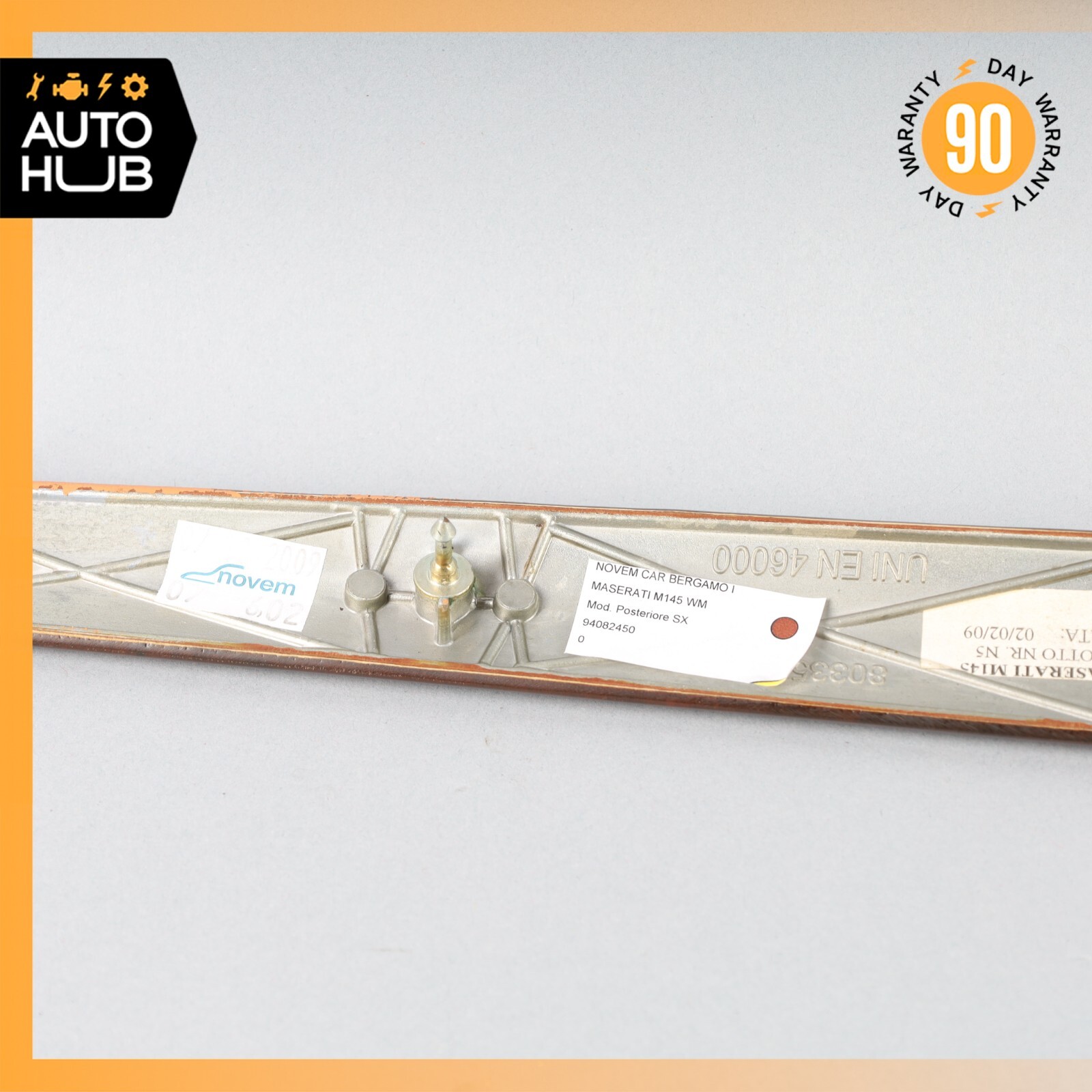08-19 Maserati GranTurismo M145 Coupe Rear Left Side Door Panel Trim Wood OEM