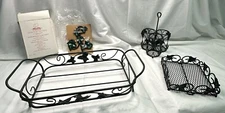 Utensils Caddy Holder Casserole Holder Napkin Holder Towel Hook Ivy Theme Kitche