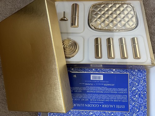 Estee Lauder Powder Compact Vintage “Swirl of Gold" Medium 02 - NWOB - Picture 4 of 8