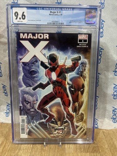 Major X #1 (2019) CGC NM/M 9.6 White Pages 1st Full Appearance of Major X Marvel