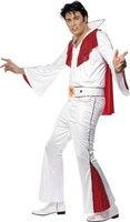 Smiffy's Men's Elvis Costume, Shirt, Trousers, Cape & Belt, Size: L, Colour: And Smiffy's Men's Elvis Costume, Shirt, Trousers, Cape & Belt, Size: L, Colour: And
