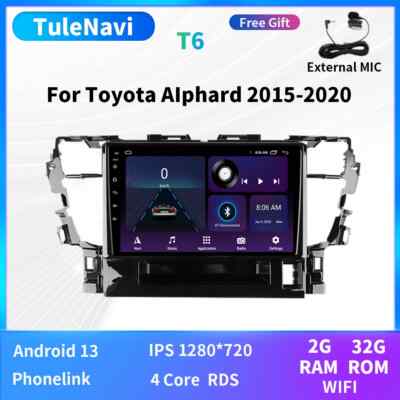 For Toyota Alphard 30 Vellfire Car Player GPS Bluetooth Radio Android Carplay