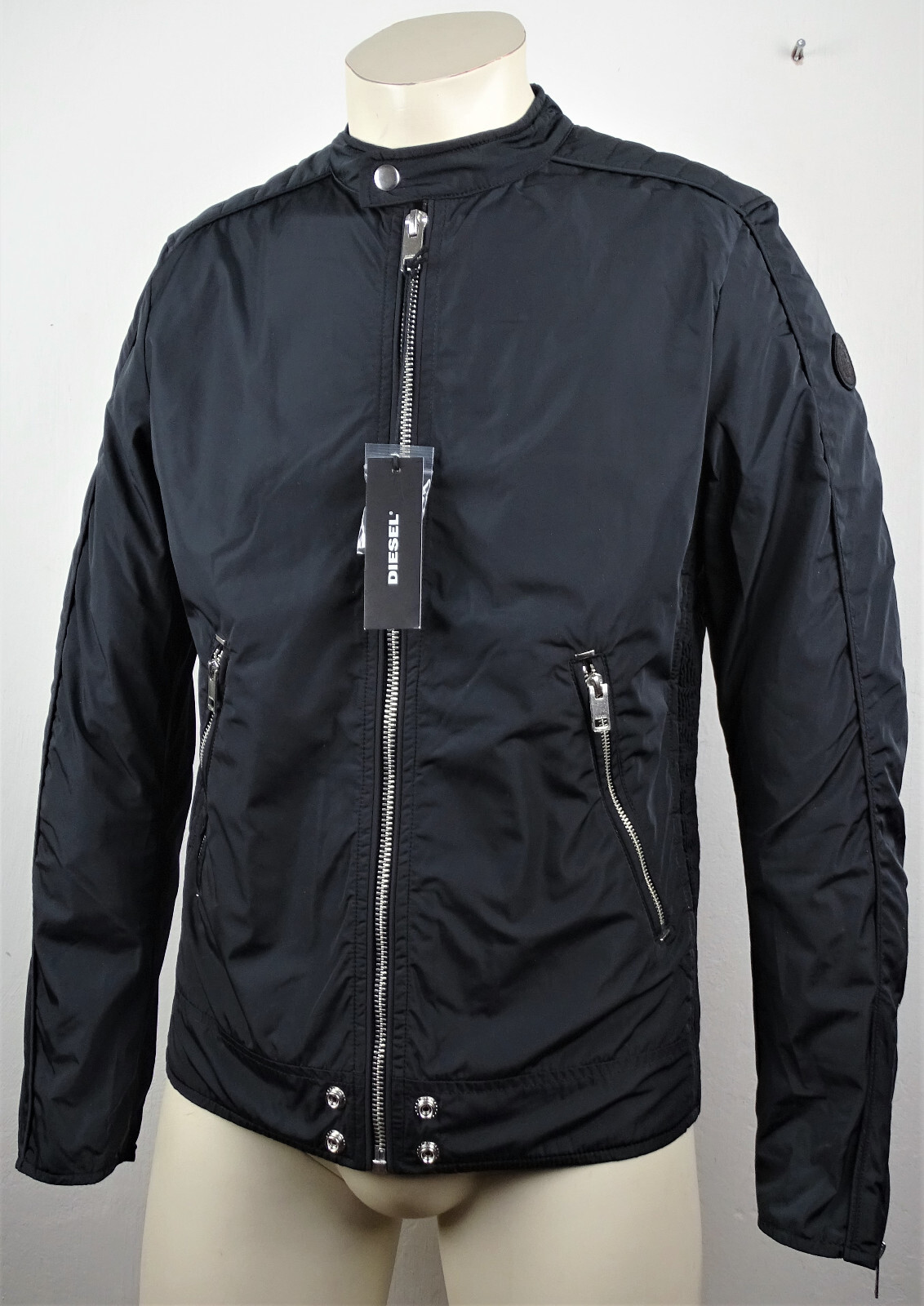 DIESEL JQUAD Jacket Herrenjacke Jacke Übergangsjacke Gr.M Black NEU