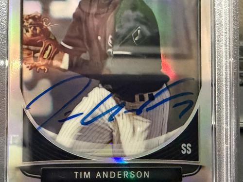 Tim Anderson 2013 Bowman Chrome Draft Refractor Rookie Card PSA/DNA Autograph - Picture 2 of 4