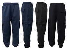 Mens Cargo bottoms Jogging Bottom Gym Sports Running Jogger Fleece bottoms S-2XL