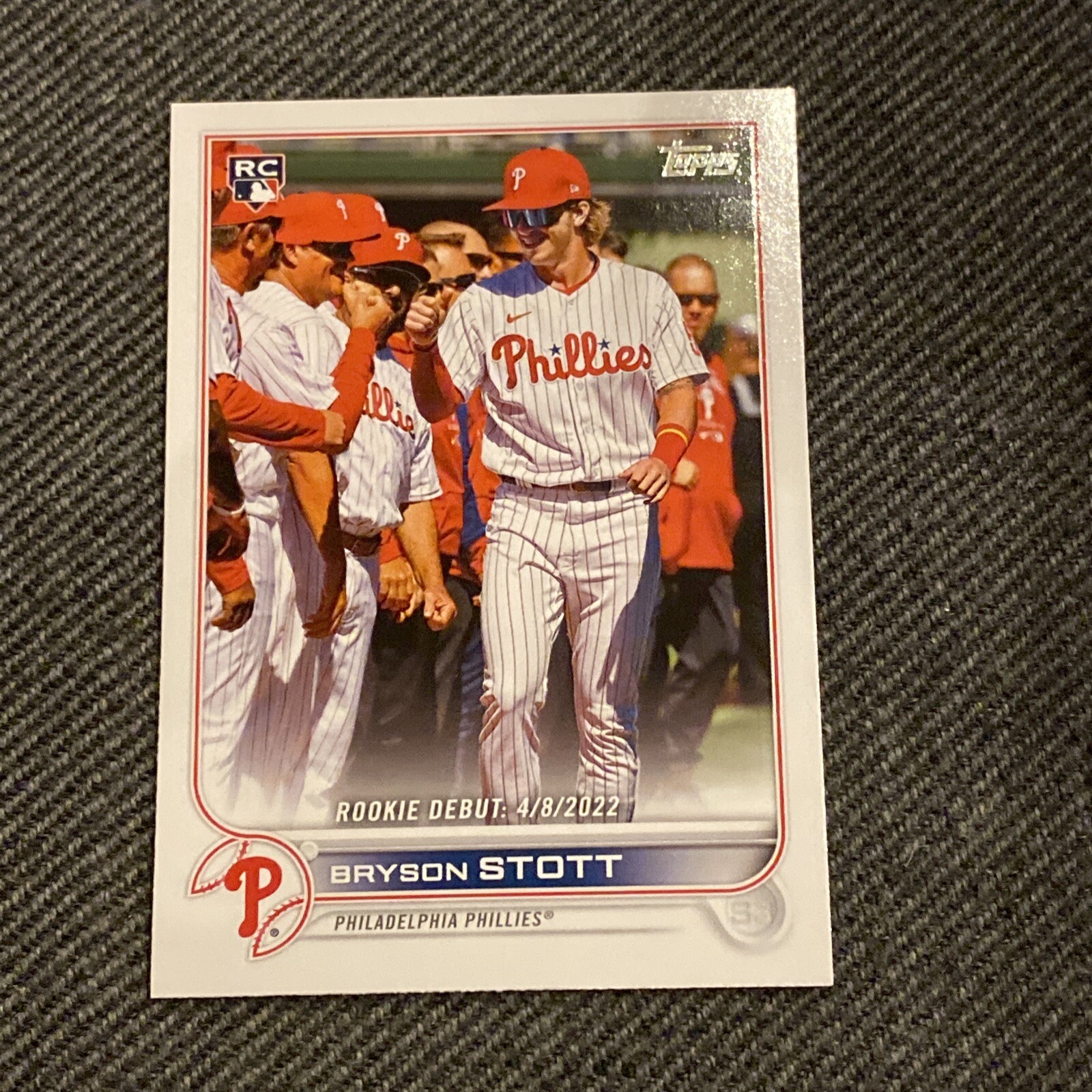 2022 Topps Update Bryson Stott Rookie Debut RC #US255 PHILLIES
