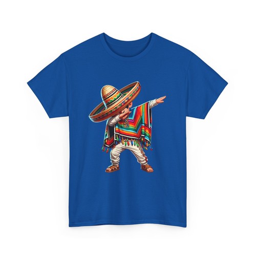 Mexican Boy Dabbing Poncho Cinco de Mayo T-Shirt - Picture 11 of 13