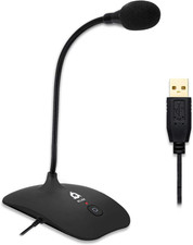 Klim Talk Usb Desk Microphone For Computer - New 2023 - Compatible With Any Pc -