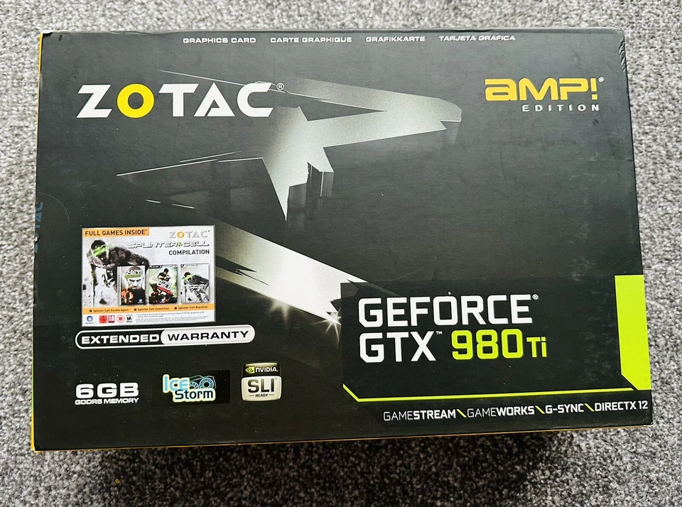 ZOTAC GeForce GTX 980 Ti AMP 6G GPU 6GB Graphics Card Boxed Gtx980ti Gtx980 - Image 4 of 4