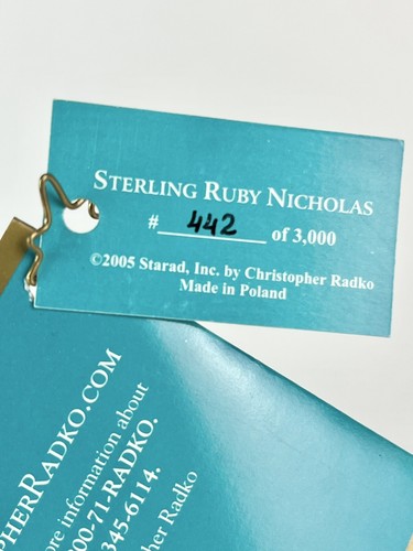 2005 Radko 20 Anniversary Lmtd Edition Sterling Ruby Nicholas #442/3000 1012412 - Picture 6 of 7