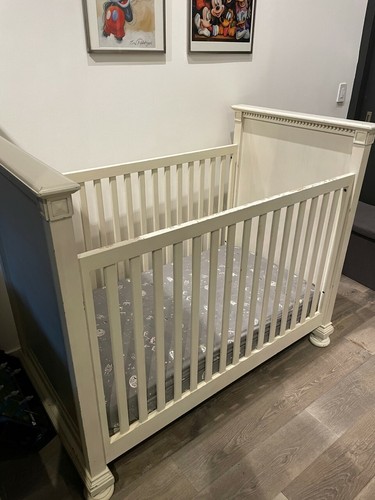 Restoration Hardware RH Convertible Crib Aged White | eBay