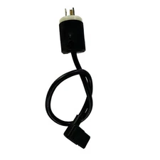 Hubbell 15A 125V 1ft Power Extension Cable