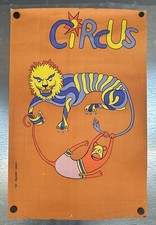 PÓSTER VINTAGE KORNEL DRZEWINSKI "CIRCO MONO Y LEÓN" 1971
