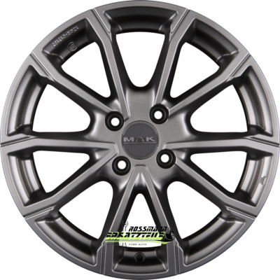 Mak DaVinci matt titan 6.5x16 ET32 - LK4/108 ML65.1 Felge Alu