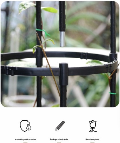 New Strong Garden Obelisk Climbing Plant Support Cage for Roses Vines Plant 10'' - Picture 7 of 30