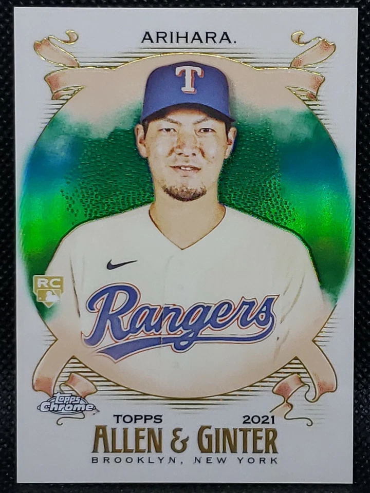 2021 Topps Chrome Allen & Ginter Green, Orange, and Gold Refractors!! You Pick! - Image 4 of 4