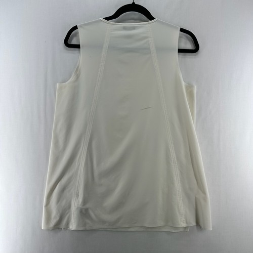 Camiseta sin mangas Athleta talla S Zephyr refinada peso pluma elástica comodidad blanco roto - Imagen 2 de 9