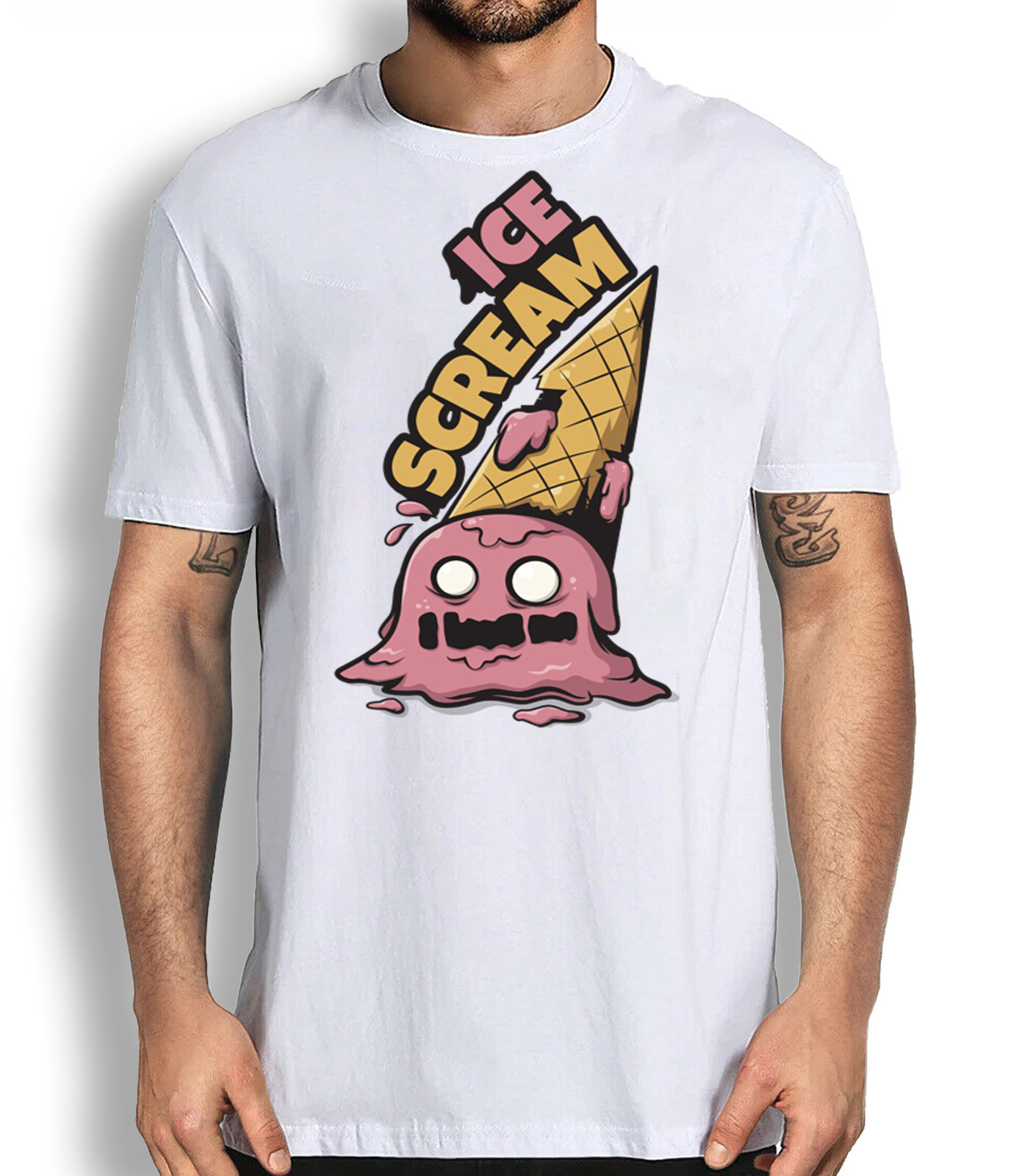Monster Ice Cream Anime Graphic Tshirt Otaku Funny Novelty Tee-image