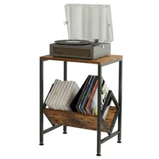 VonDream Record Player Stand with Vinyl Record Storage, Holds 80 LPs, All-in...