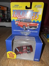Johnny Lightning Thunderjets Pull Back Racer - Monte Carlo Race Car Red New