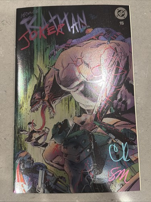 #ad #ad Absolute Batman #15 JokerFoil 2x Signed By Clay amp; Seth Mann NM $129.99