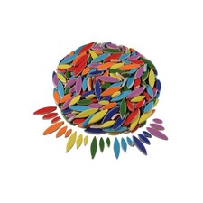 VerzTile Petal Ceramic Mosaic Tiles for Crafts, DIY, Art - 39 Colors