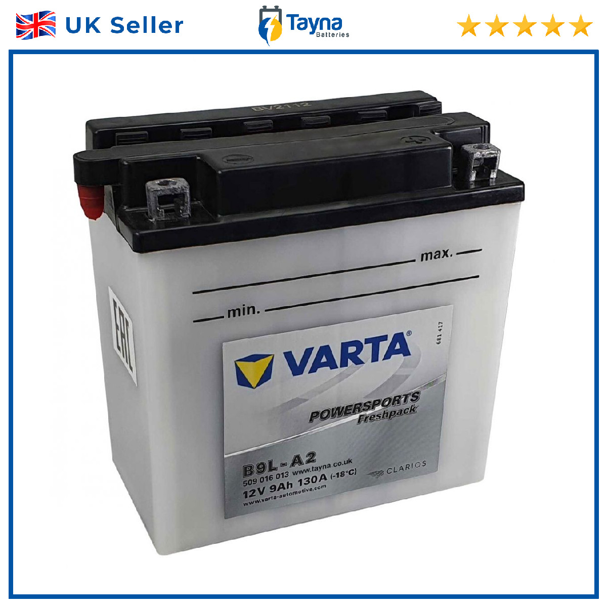 Motorcycle Battery Bike Motorbike 509016008A514 Varta
