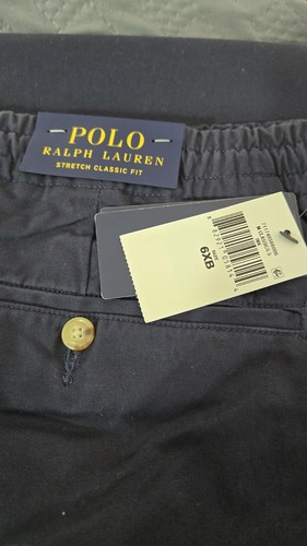 Polo Ralph Lauren Prepster Stretch Classic Fit Pants Size 6XB Nautical Ink blue