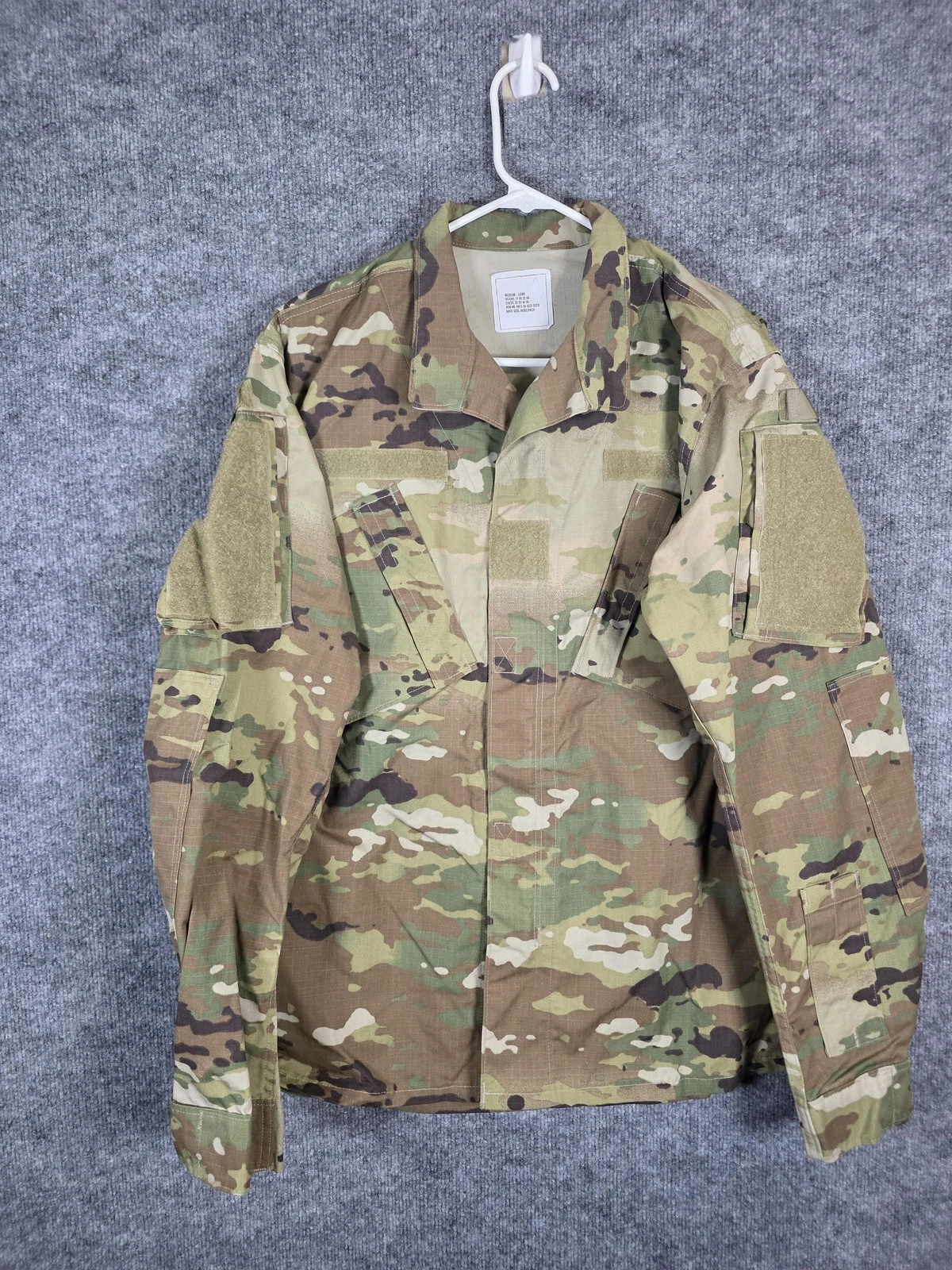 US Army Combat Uniform Jacket Mens MT OCP Multicam Camo Golden MFG Coat Ripstop