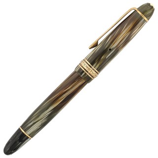 Montblanc Meisterstück Füller No.144G Grau Gestreift 14 Karat Gold M Feder TOP