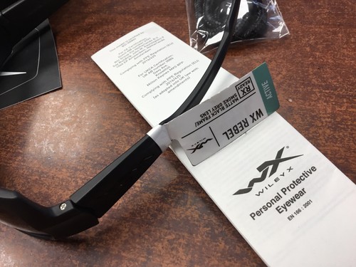 NEW w/Tag Wiley X Rebel Black Ops Sunglasses Smoke Grey Lens ACREB01 - Picture 8 of 8