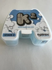 Myobrace trainer stage 2 K2 Orthodontic appliance Genuine Kid Size Large Blue