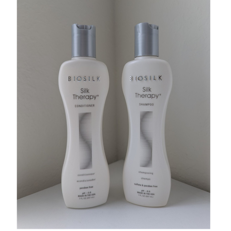 BioSilk Silk Therapy Shampoo & Conditioner Set Sulfate-Free 7 fl oz