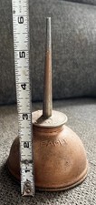 Vintage Eagle Thumb Pump Oiler Oil Can, Made in USA 6" Tall Bronze Copper