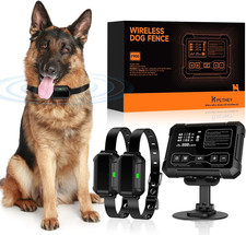 Wireless Dog Fence System, Indoor Outdoor, 1 Acre High-Precision Radar Wireles