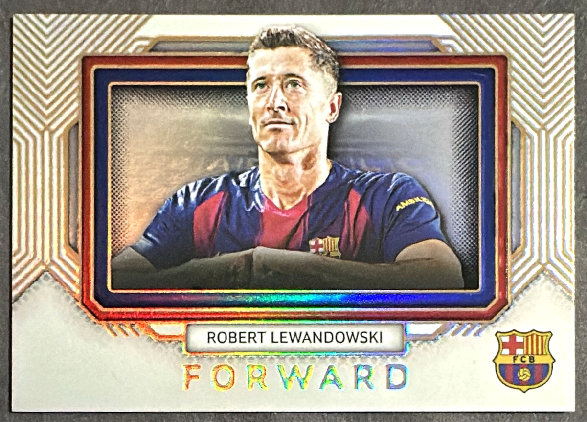2025-26 Futera Barcelona FC Platinum Robert Lewandowski Landscape