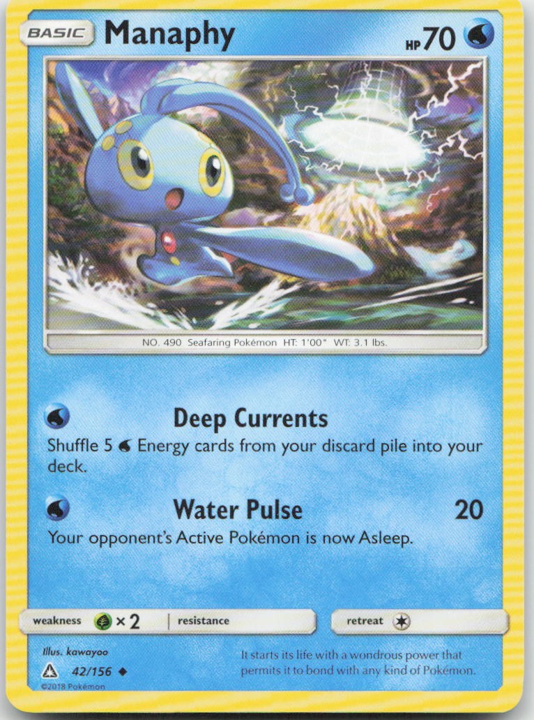 Pokemon : Manaphy Ultra Prism 42/156 : UC