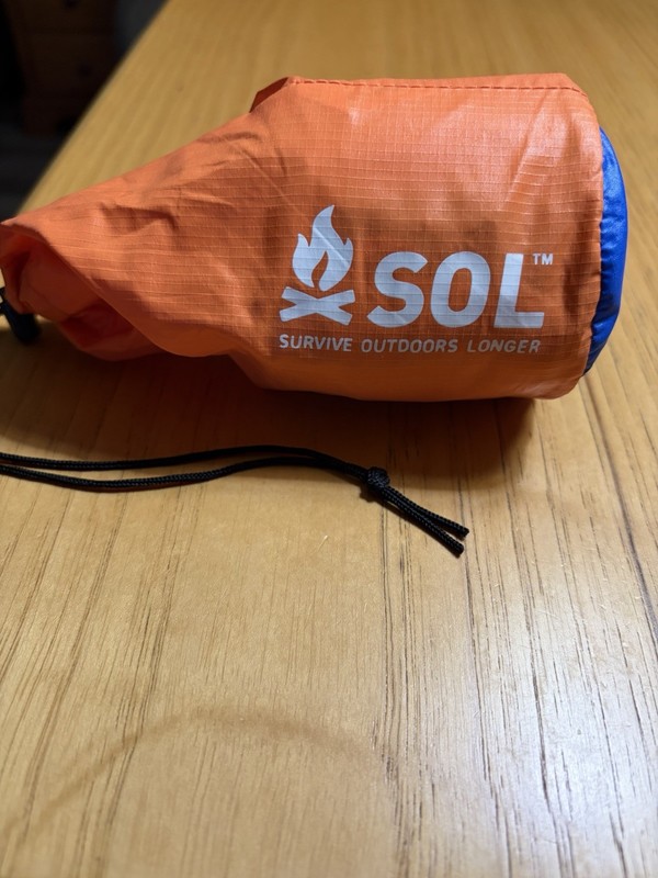 S.O.L. 90% Reflective Lightweight Emergency Bivvy Orange Sleeping Bag/ Blanket