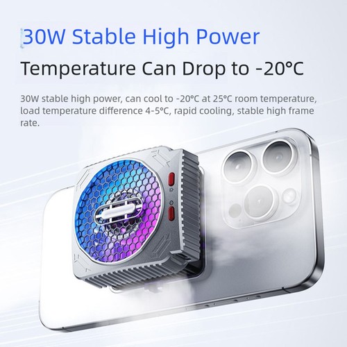 Refroidisseur Mobile 30W Haute Puissance avec Clip Magn??tique et Ventilateur Si - Photo 6 sur 11