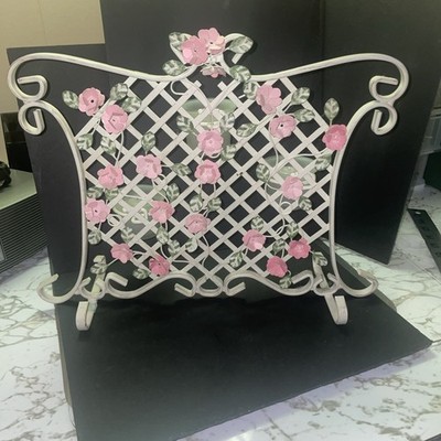 Partylite P7290 Climbing Rose Trellis Three Votive Candleholder