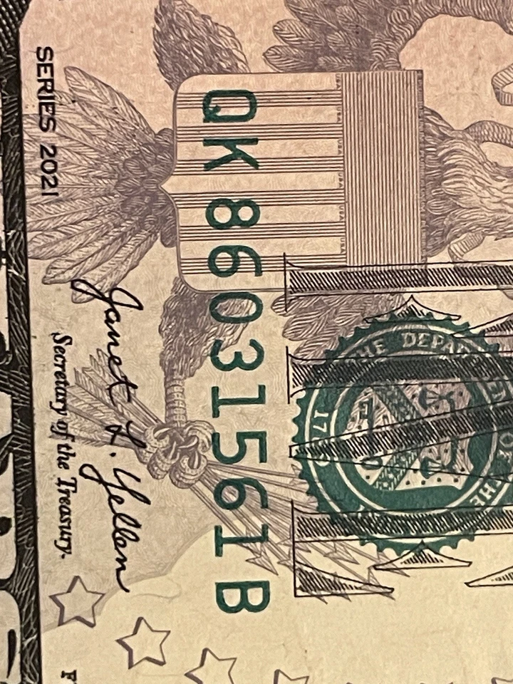 2021 $5 Sequential Federal Reserve Notes (5) - Image 3 of 4