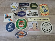 New  15  Golf Stickers Stylish / Funny / Golf Brands / Etc. Rare Set 