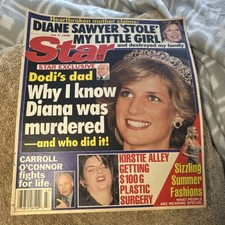 Star Magazine July 7 1998 Princess Diana Dodi Fayed Carroll O'Connor