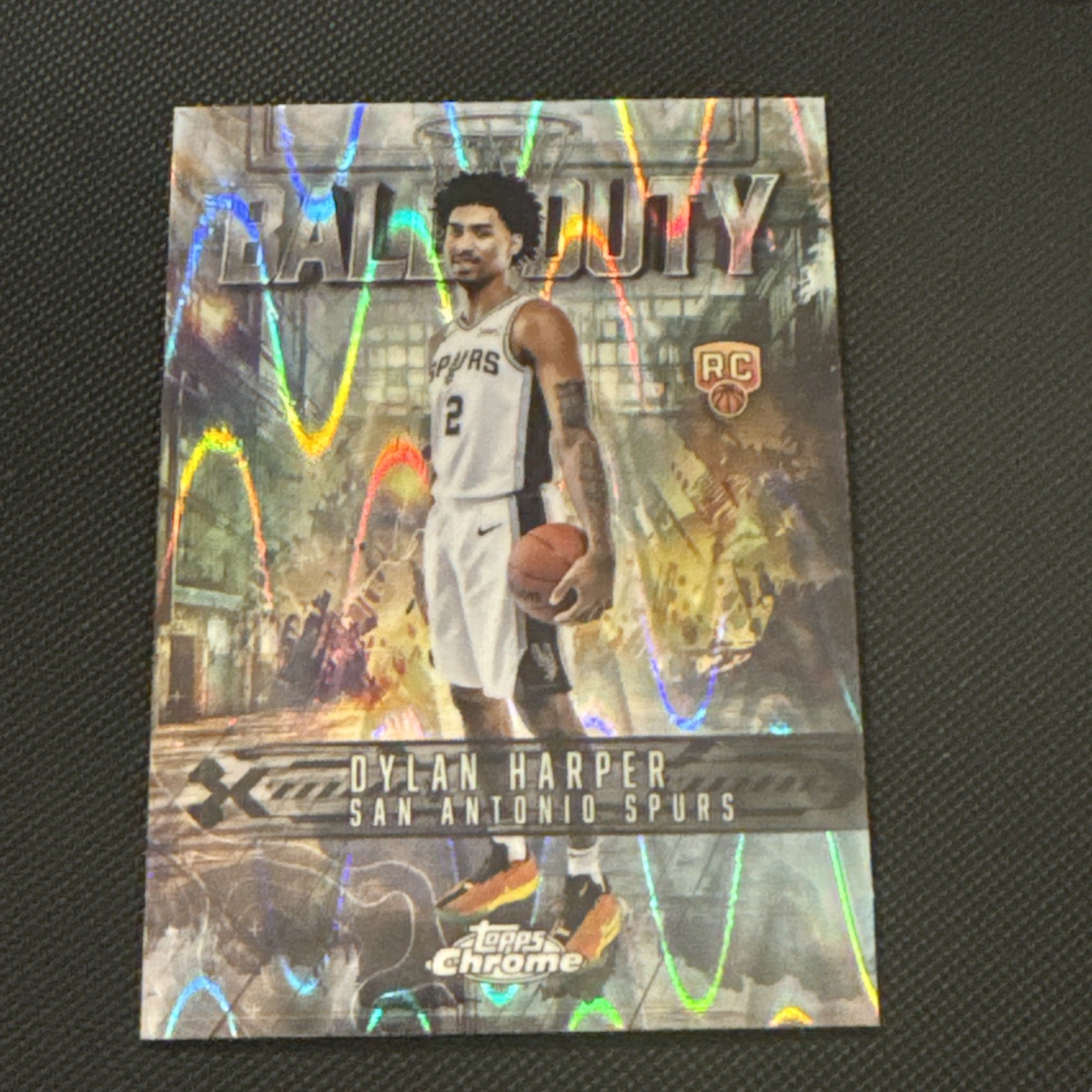 Dylan Harper 2025-26 Topps Chrome Basketball  ball Of Duty Rookie #BD-22 Wave RC