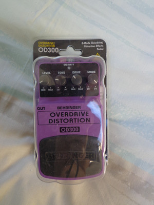 Behringer OD300 2-Mode Overdrive Distortion Guitar Effect Pedal NEW in Plastic