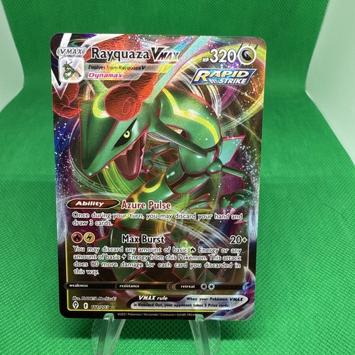 Pokemon TCG Rayquaza VMAX 111/203 SWSH07: Evolving Skies Ultra Rare Holo Card
